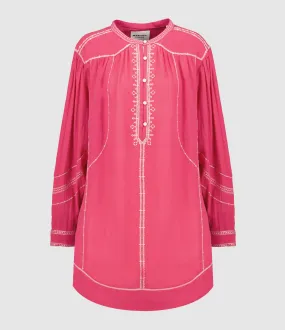 MARANT ÉTOILE Partager  Robe Courte Pradel Raspberry  