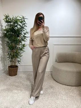 Pantalon ORIANE taupe